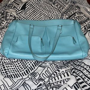 Tiffany blue soft leather Jack George’s handbag